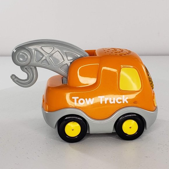 Vtech Go Go Smart Wheels Oarnge Tow Truck Lights Sounds Interactive Toy Car - Picture 4 of 6